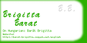 brigitta barat business card